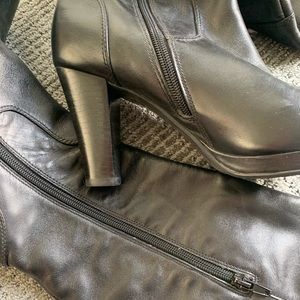 Shoes - Leather heeled knee-high boots size 8 Shoes - Leather heeled knee-high boots size 8